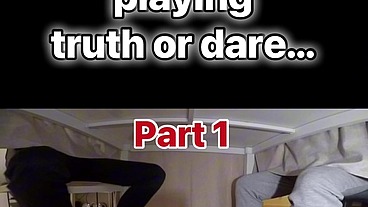 Friends' Truth or Dare Game Turns Into Mutual Footjobs - part 1