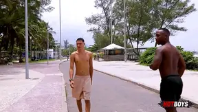 Big Cocked Fan Gets RawGay Blowjob & Bareback Action From Black Stud