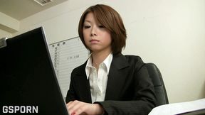 bossy japanese secretary milf use the men for sex pleasure in office