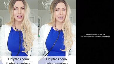 Swedish milf doctor leaks lesson in filthy spurting