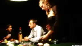 Gabriela Gets Nailed Hard by Two Guys During Steamy Poker Threesome