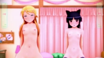 [Uncensored] My Little Sister &amp_ Kuroneko Can&rsquo_t Ride This Well!?   Extra loops from the same creator (Threefish)