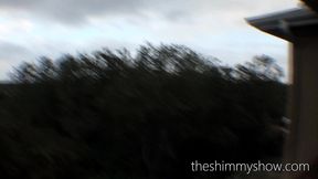 super tall and busty white chick with basketball ass cheats on her husband by fucking bbc outdoors on the hotel balcony