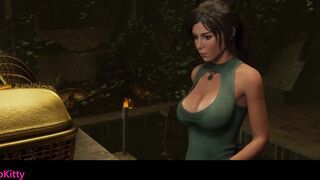 Lara Croft's First Time Monster Penis Experience