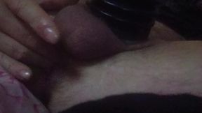 Playing with my 9 and a half inch cock