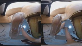 3DVR 180cc Martina s office POV tramples on dwarfs