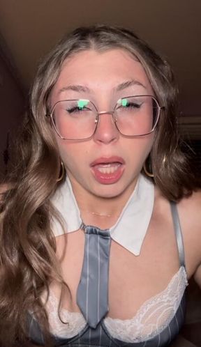Teacher Sneezes & Drips Snot All Over Her Desk - Office Nose Explosion POV