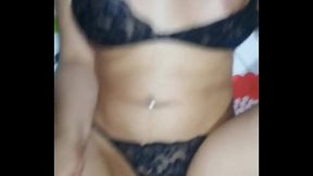 Young man catches his Colombian girlfriend masturbating, gets lucky and fucks her