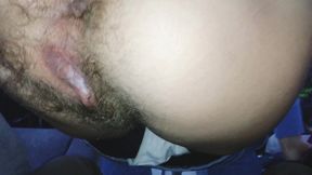 hairy pussy slut sucked cock and fucked bus driver