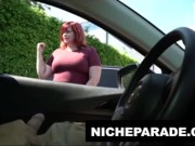 NICHE PARADE - Flashing Dick To BBW MILF (Marcy Diamond) On The Street