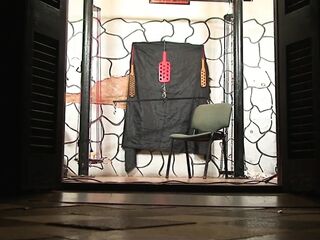 Lezdom session with obese older and wax play