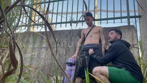 fodendo no parque com pessoas assistindo