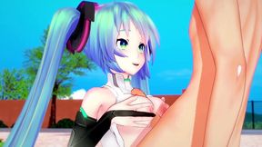 cyber miku takes it in every hole - 3d hentai parody