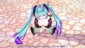 cyber miku takes it in every hole - 3d hentai parody