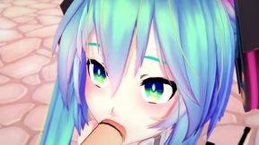 cyber miku takes it in every hole - 3d hentai parody