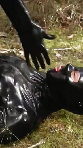 Must-see moment from &quot;My Latex FemDom (very old) movies. Rubber Catsuits and Verbal Humiliation with JOI (Arya Grander)&quot;