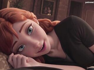 Anna is gonna introduce us to her favourite "toy" Frozen CG porn animation