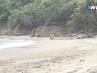 Hawt pair having sex on public beach nudist - Cxlila