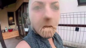 full pantyhose encasement car ride nylon doll public fetish