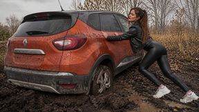 IRINA LEGGINGS SNEAKERS STUCK IN THE MUD full video 16 min 1080
