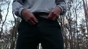Jerking off in the forest Ukraine