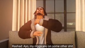 Straight guy gets destroyed by huge black cock in first gay sims4 fuck