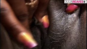 Ebony slut enjoys a hard fuck to a massive mouth cumshot