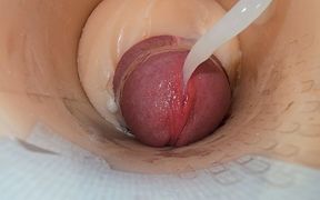 Camera Deep Inside Tight Pussy Captures Huge Cum Explosion