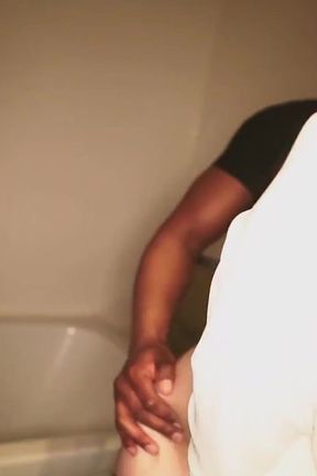 Nerdy Girl Caught Secretly in a Gangbang in the Toilet in Amsterdam