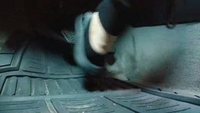 Flooring in Black Socks & Slides