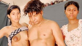 Uttaran20 - Threesome and creampie with my stepsister in video