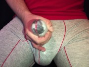 CUMMING through UNDERWEAR - ORGASM in Boxers ** super HORNY **