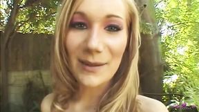 Blonde Katie Is an 18 Year Old Who Loves Both the BBC and White Wieners