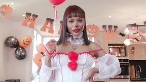 halloween party with the colombian teens brittany taylor ,emily white and hannah jones assfucked together in hot 3 on 3 dp orgy