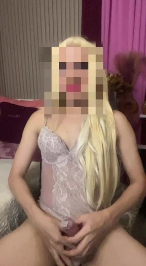 Condom cumshot