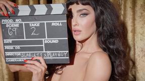 ”Passion posing session in dressing room with sexy booty Scarlett Kapella”