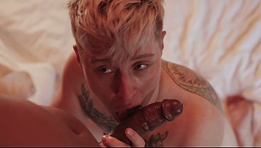 Interracial T4T Blowjob and Fuck - Trans Girl Vanniall Tops FtM Jaq Quicksilver and EXPLODES on Their Chest