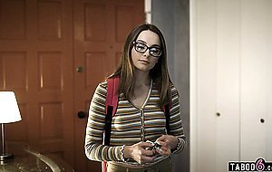Virgin college teen Aften Opal fucked for the first time