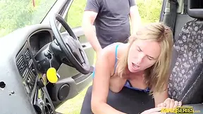 Busty Milf Blowing A Cock Showing Big Boobs With Summer Rose