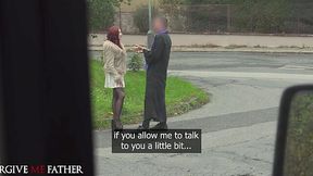 Redhead Slut Eva Ray Cheats, Gets Caged & Fucked Rough After Street Pickup