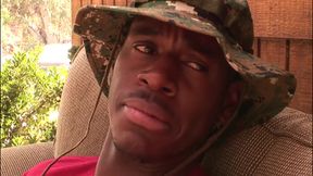 Blonde in lingerie gets fucked outdoor from the BBC stud