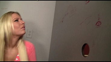 Riley Evans Glory Hole Tit Fuck and Facial