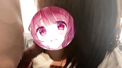 Beautiful japanese model begs for your cum on face fucking squirt