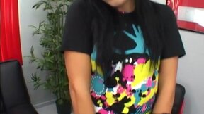 ”Rocker ashli with natural tits blowjob shaft sucking balls”