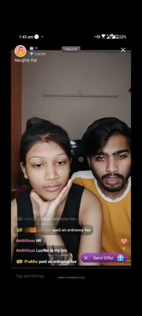 Indian desi Instagram model tango live couple hardcore sex