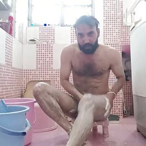 Rajasthani boy enjoy bath in university sex