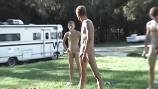 Horny gay dude jerks off in steamy fetish vid