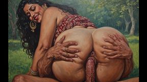 Security guard had sex with aunty while she was doing yoga in the park