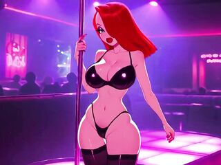 Jessica from Who Framed Roger Rabbit Striptease! Teasing Bib Breasts Ai Free