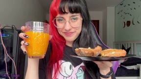 ASMR having breakfast with me!